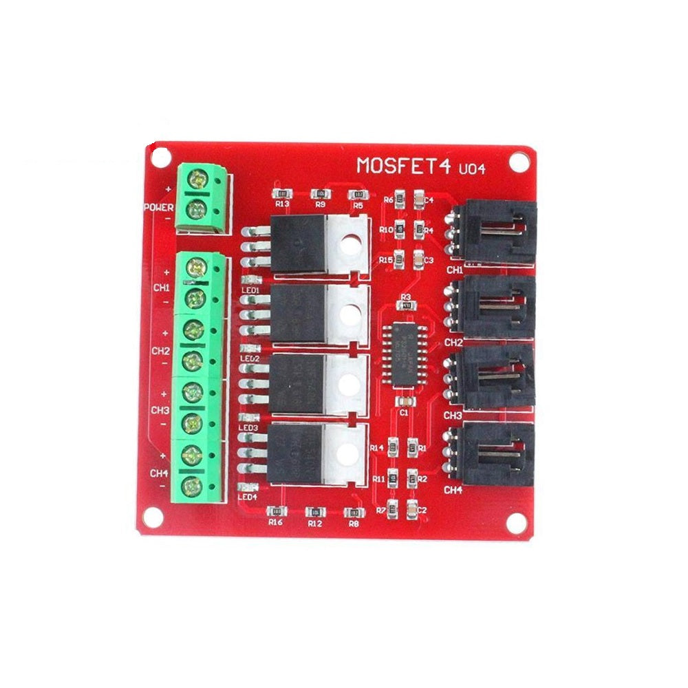 IRF540 Isolation Power Module Electronic Block 4 Channel MOSFET Switch