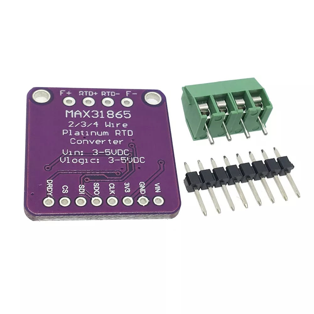 MAX31865 PT100-PT1000 RTD Platinum Resistance Temperature Detector Module