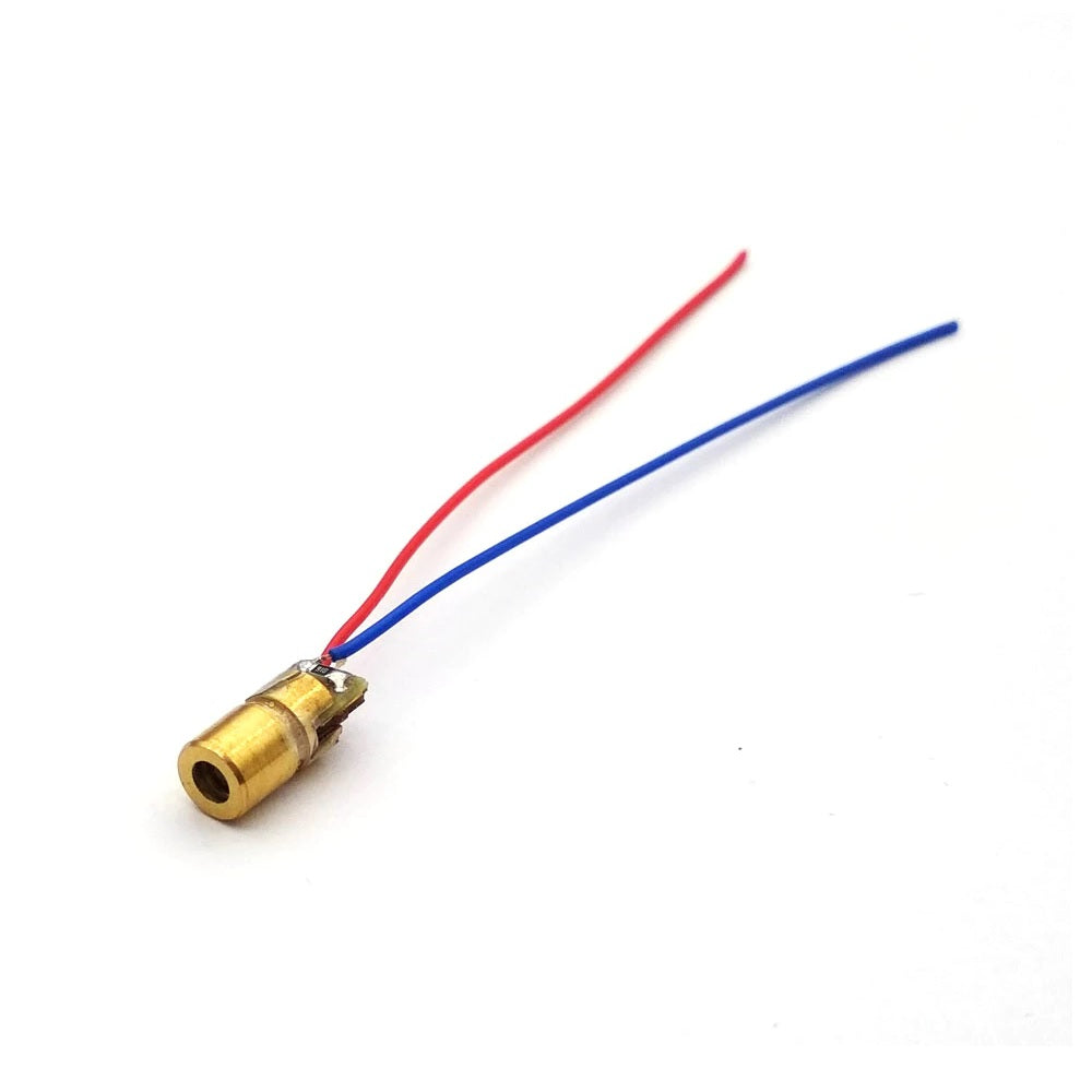 Mini Laser Dot Diode Module - 650nm 6mm 3VDC 5mW