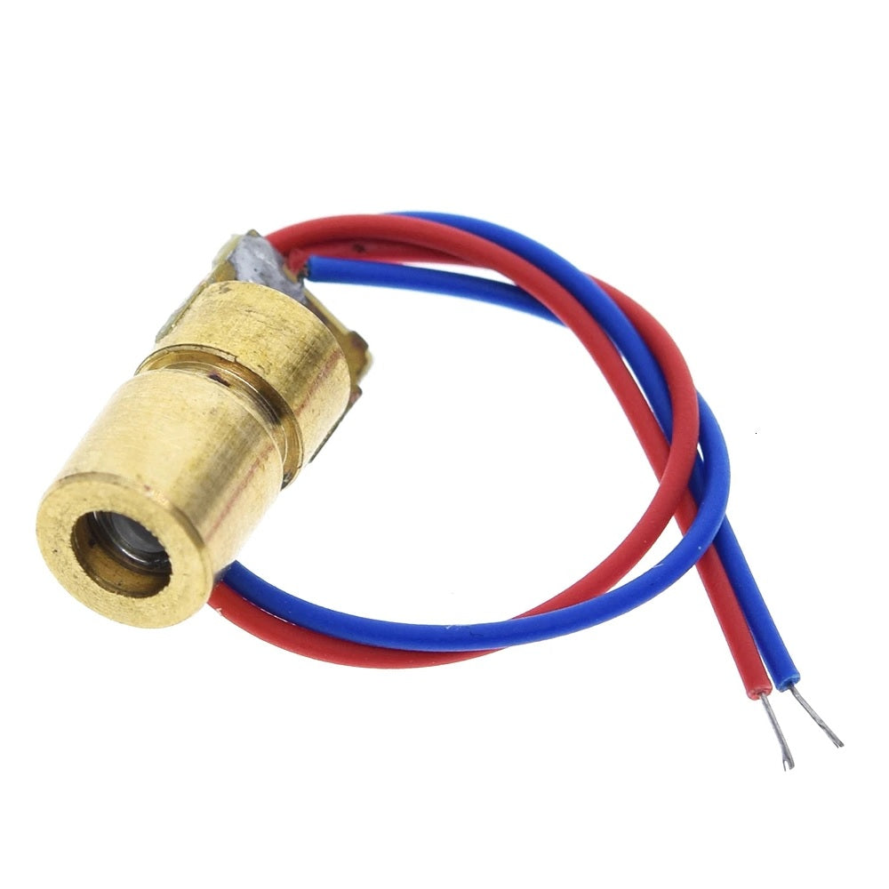 Mini Laser Dot Diode Module - 650nm 6mm 5VDC 5mW