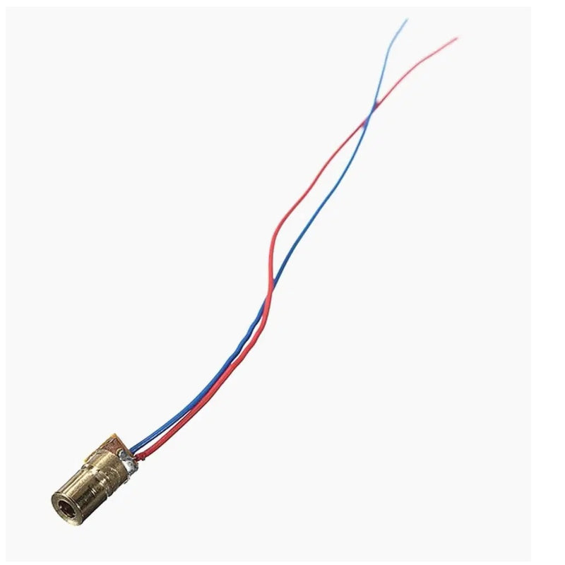 Mini Laser Dot Diode Module - 650nm 6mm 5VDC 5mW