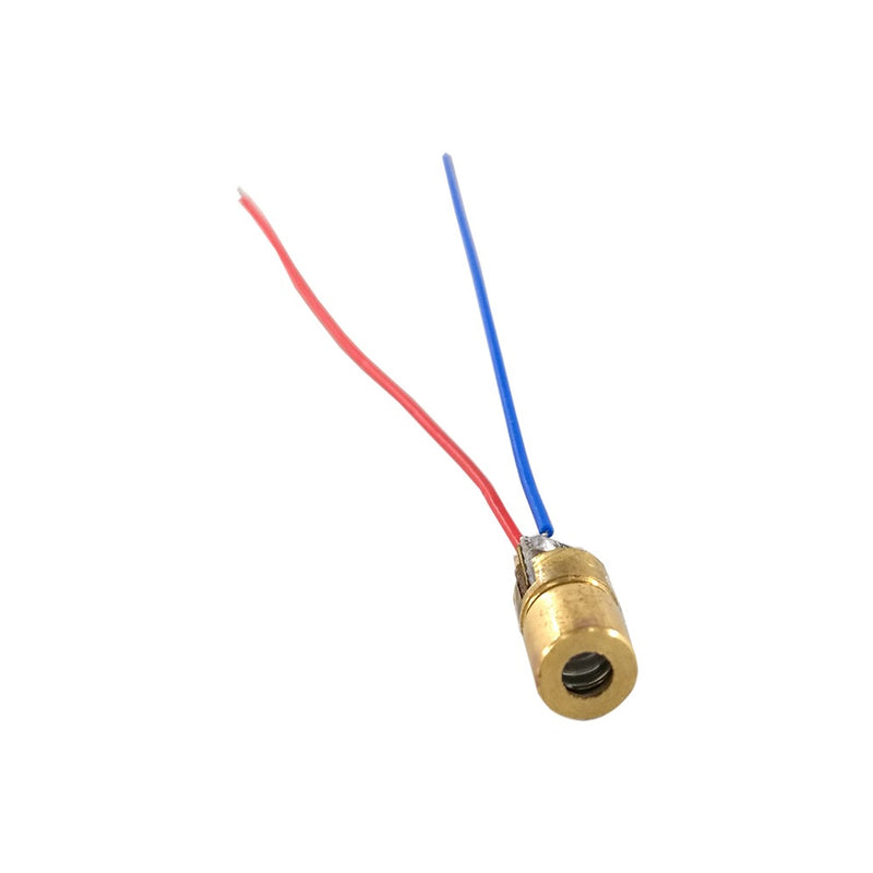 Mini Laser Dot Diode Module - 650nm 6mm 5VDC 5mW