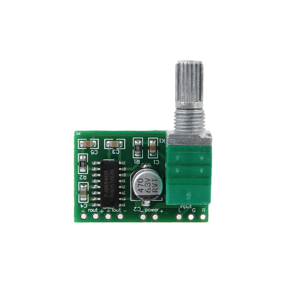 PAM8403 Mini 5V Digital Amplifier Board With Switch Potentiometer