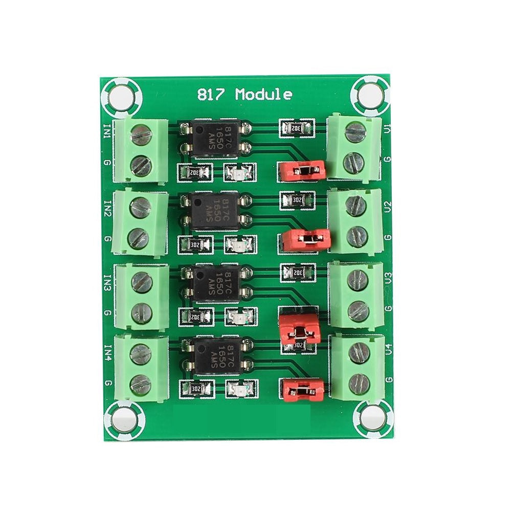 PC817 4 Channel Optocoupler Isolation Module