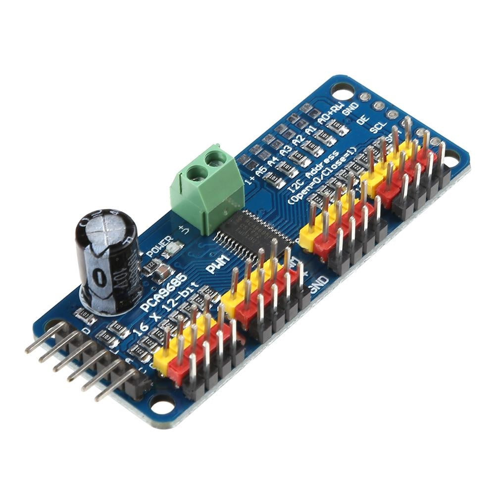 PCA9685 - 16 Channel 12-Bit PWM Servo Motor Driver I2C Module