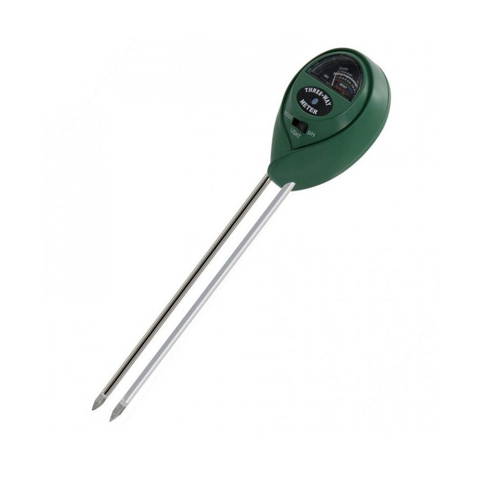 3 Way Soil Meter For Moisture, Light Intensity and pH Testing Meter