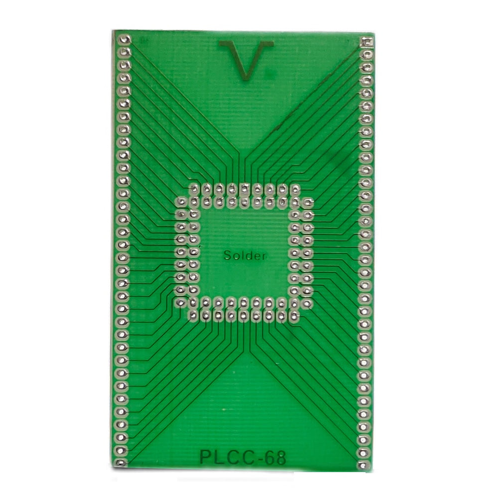 68PLCC Single Sided Glass PCB (90x52)mm