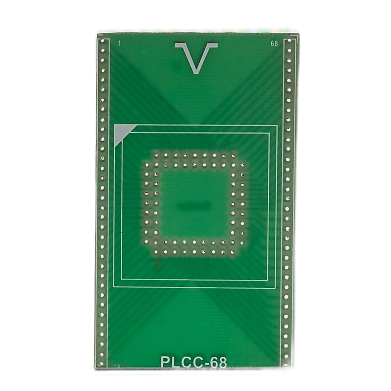 68PLCC Single Sided Glass PCB (90x52)mm