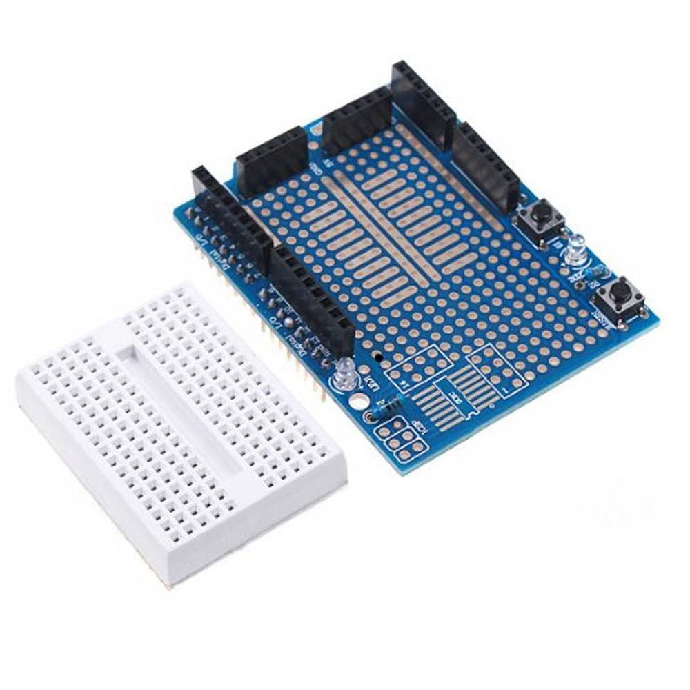 UNO Proto Shield Prototype Expansion Board With SYB-170 Mini Breadboar