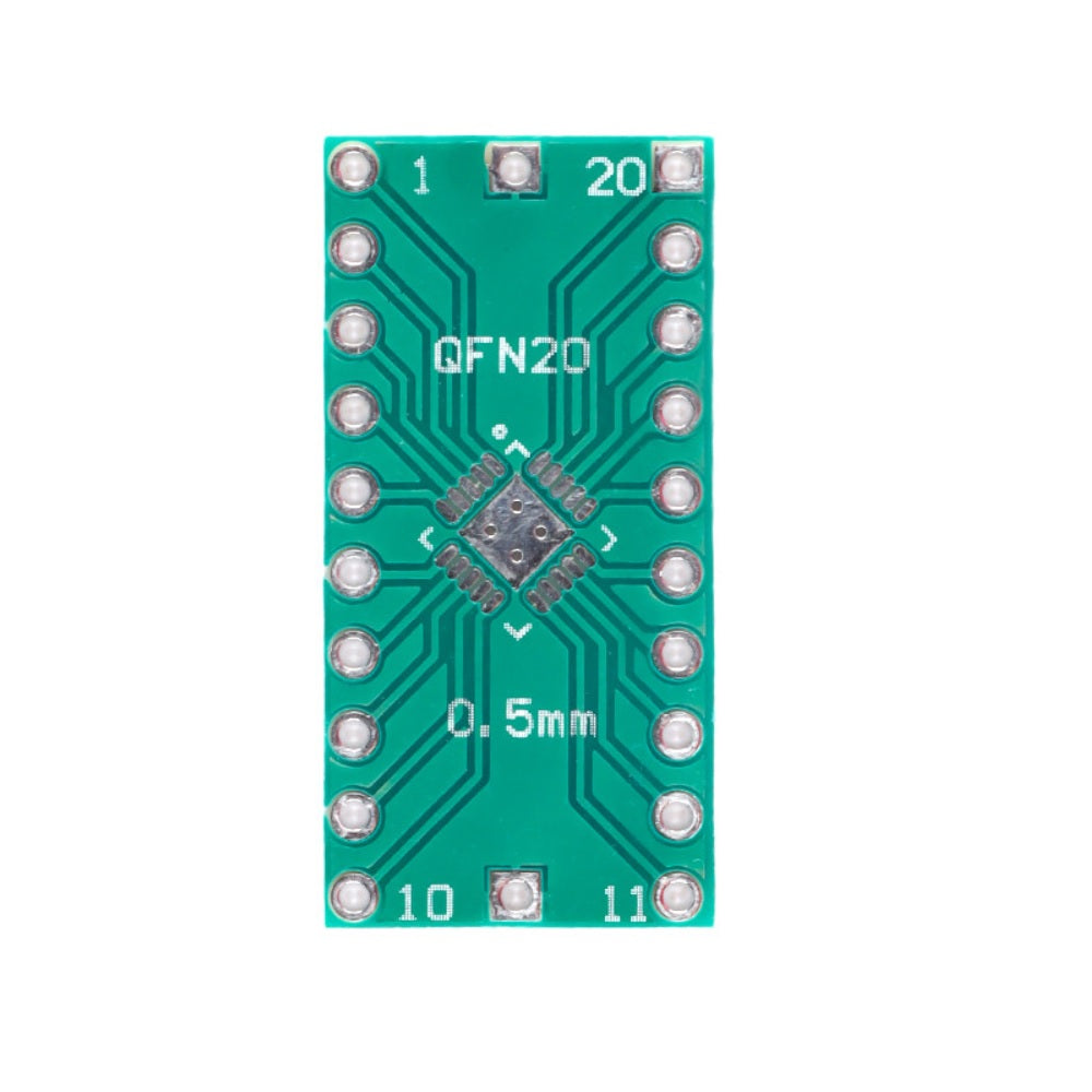 5 Breakout Board SMD To DIP Per QFN16 0,65mm E QFN20 0,4mm Pitch - Adattatori MDFLY PCB-GL0133