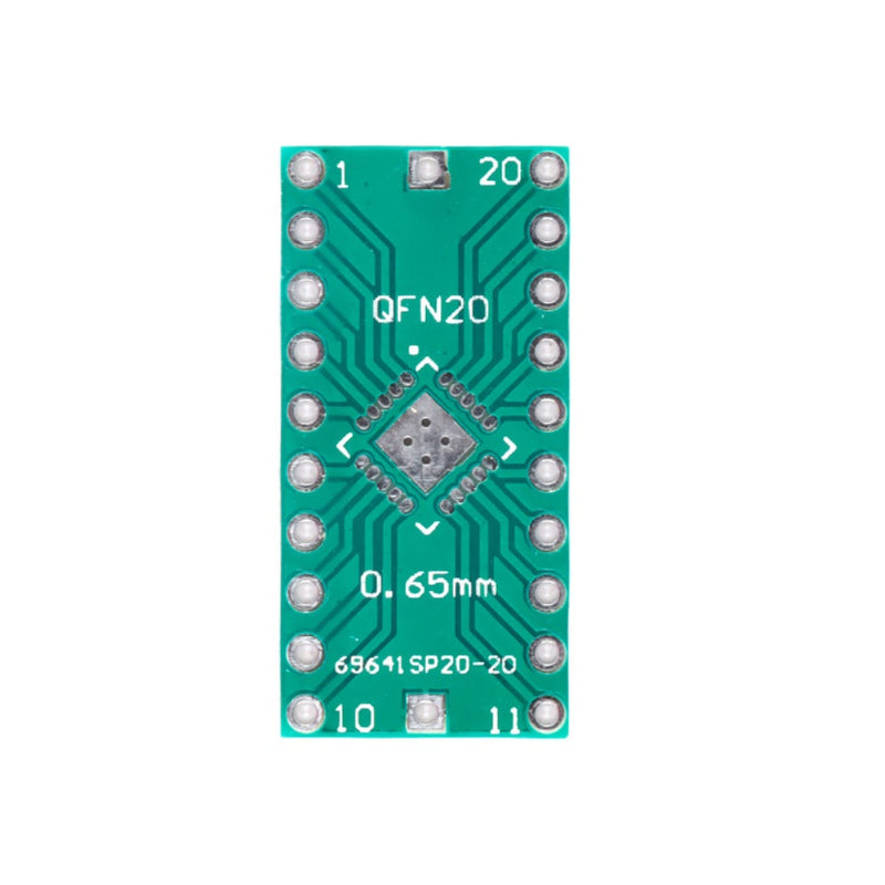 QFN20 QFP20 Converter SMD TO DIP Double Sided Glass PCB (0.5/0.65)mm