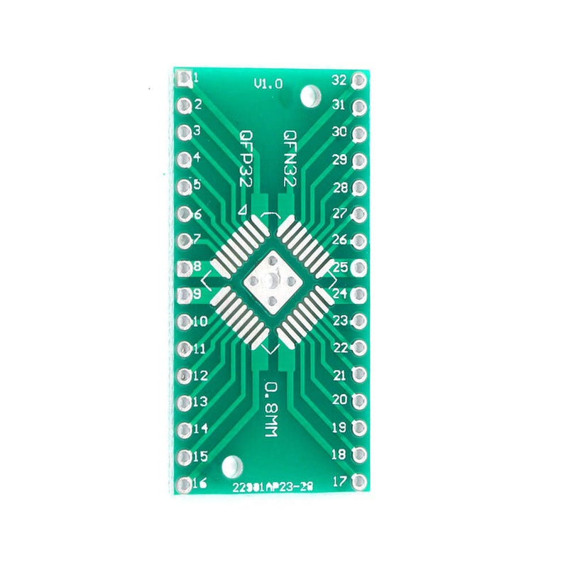 QFN32 QFP32 Converter SMD TO DIP Double Sided Glass PCB (0.8/0.65)mm