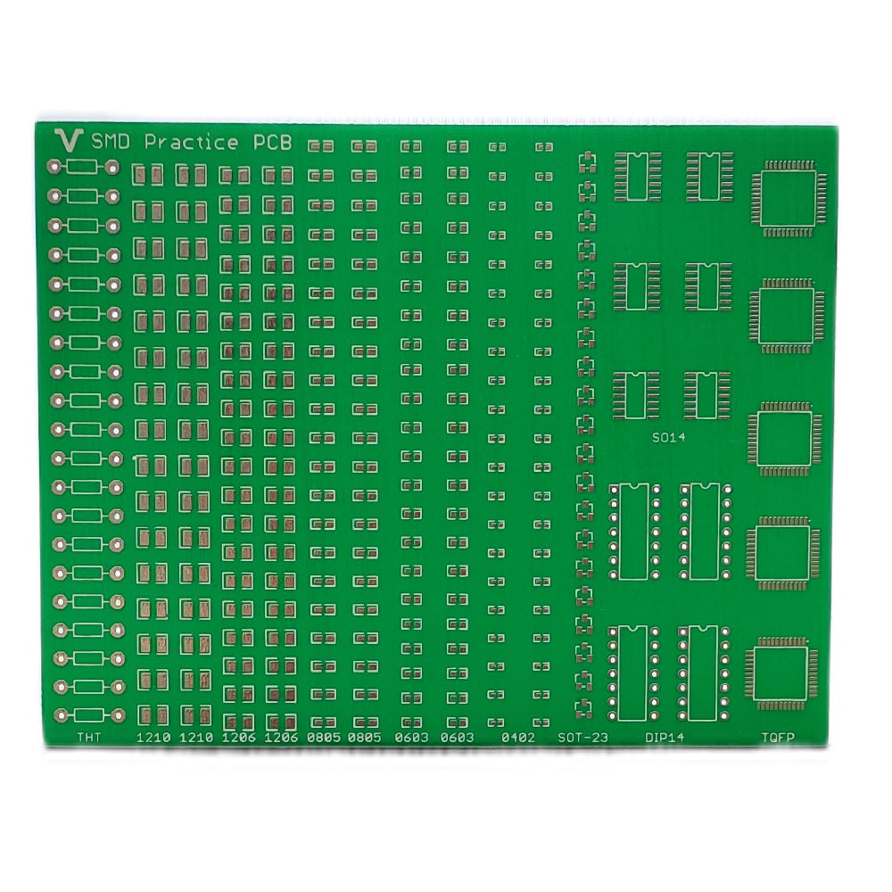 SMD Practice 0.8mm Single Sided Glass PCB (142x110)mm