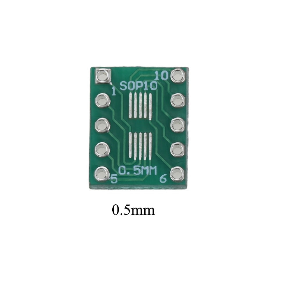 SOT23 SOP10 MSOP10 SOP23 to DIP10 PTH Double Sided Glass PCB