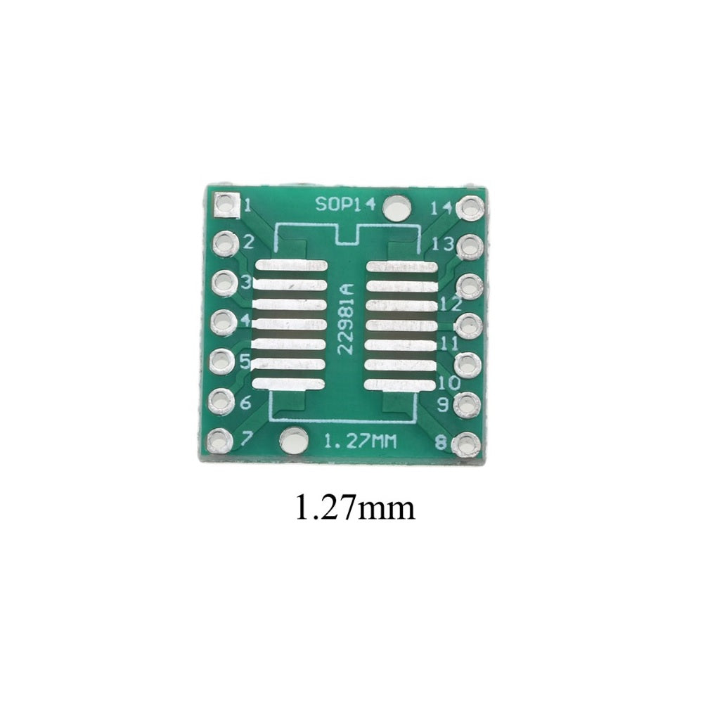 SOP14 SSOP14 TSSOP14 to DIP14 PTH Double Sided Glass PCB