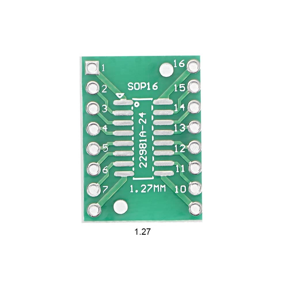 TSSOP16 SSOP16 SOP16 to DIP PTH Double Sided Glass PCB