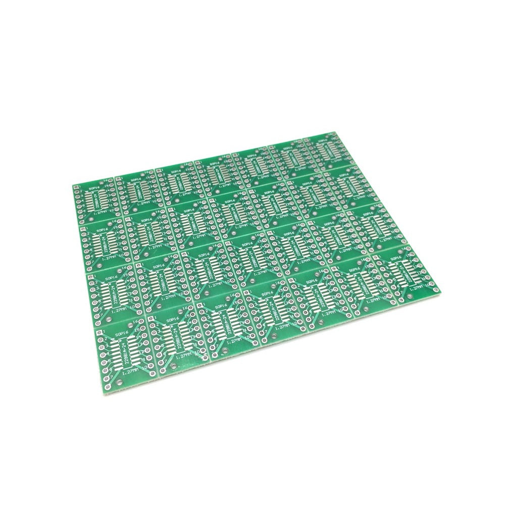 TSSOP16 SSOP16 SOP16 to DIP PTH Double Sided Glass PCB