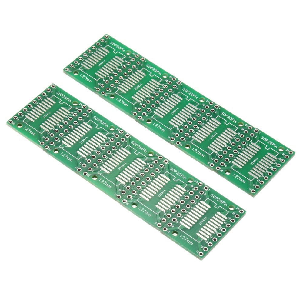 SOP20 SSOP20 TSSOP20 to DIP20 PTH Double Sided Glass PCB