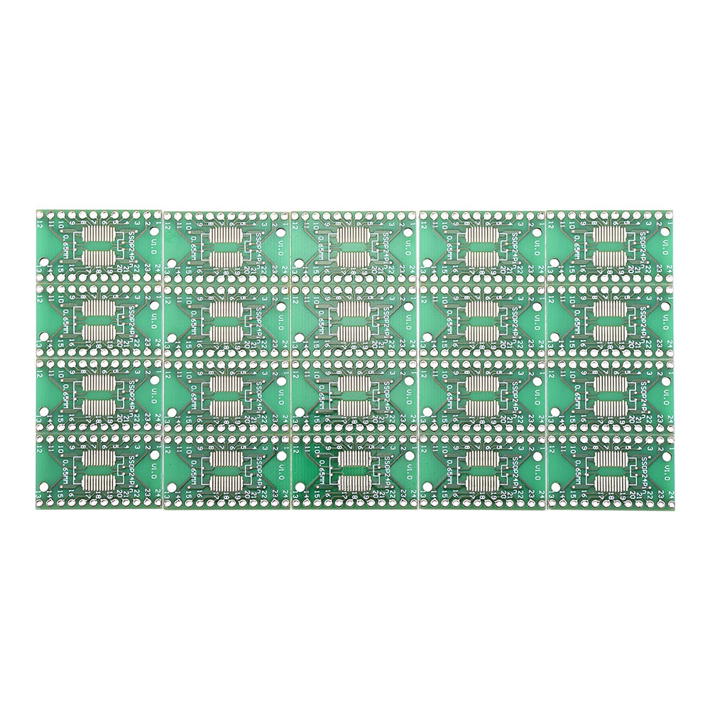 SOP24 SSOP24 TSSOP24 to DIP24 PTH Double Sided Glass PCB