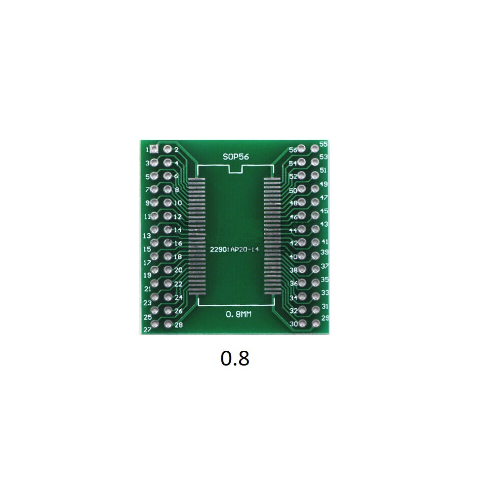 SOP56 SSOP56 TSSOP56 to DIP56 PTH Double Sided Glass PCB