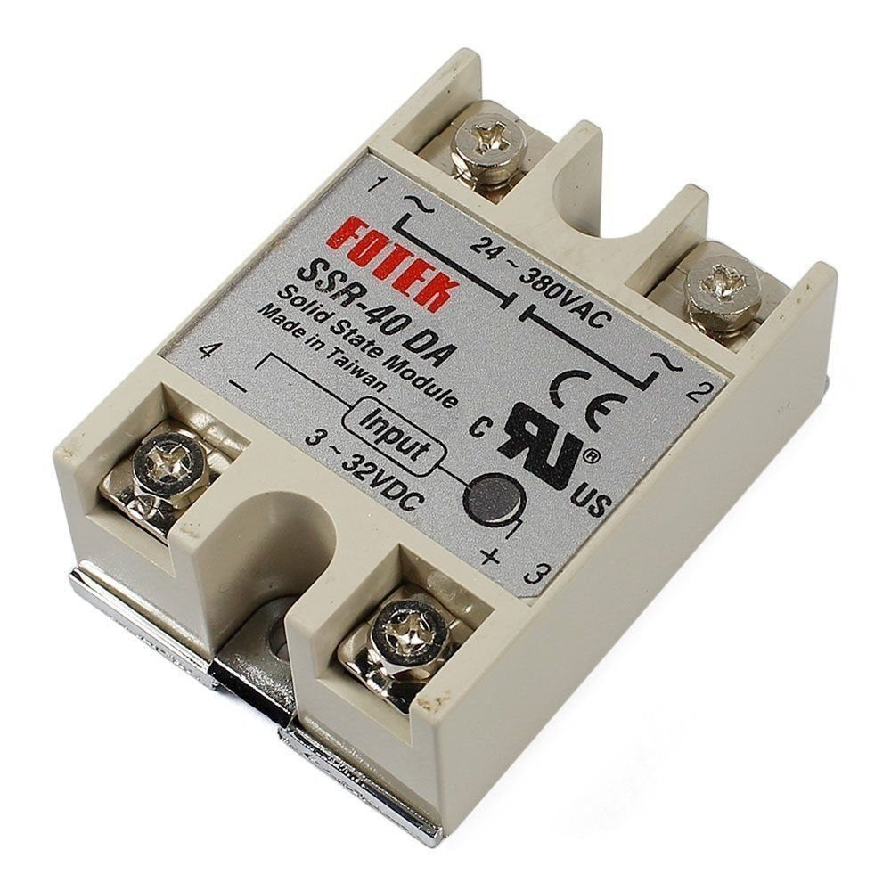 SSR-40DA Solid State Relay Module 3-32VDC/24-380VAC 40A