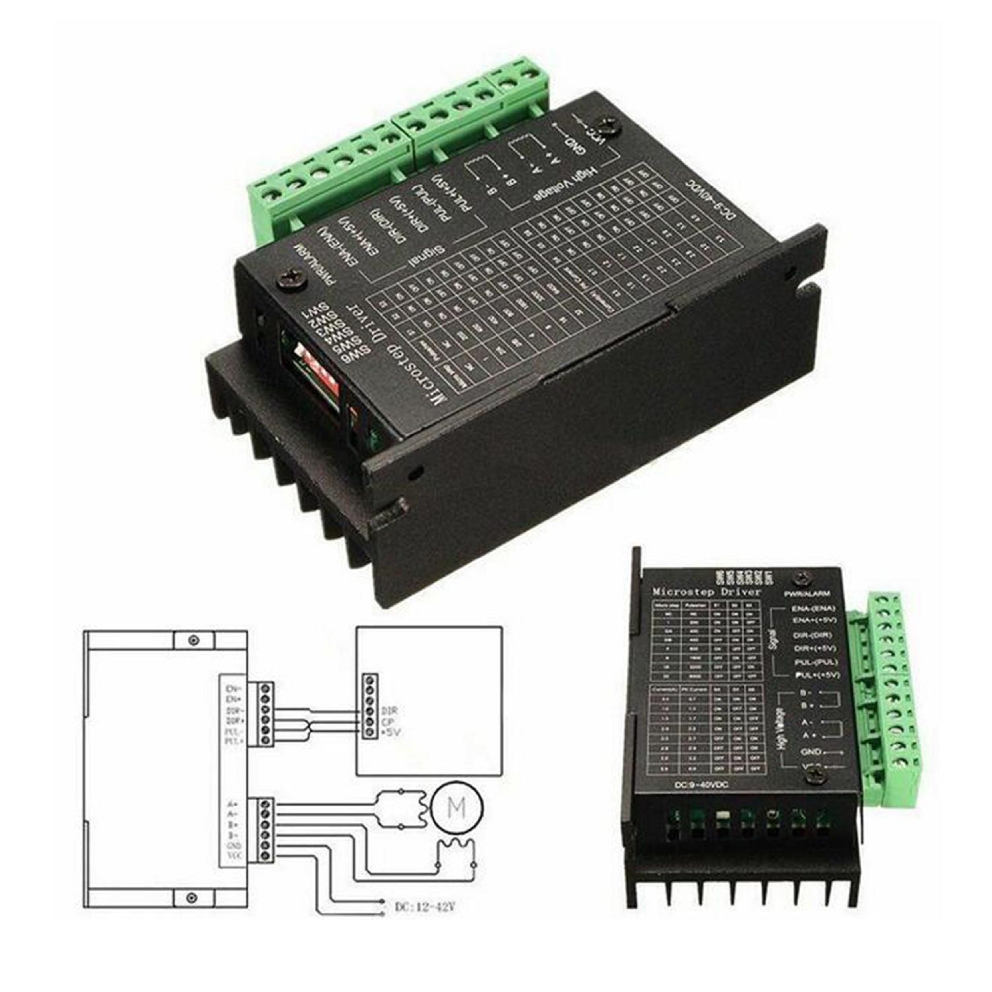 TB6600 Stepper Motor Driver Controller 4A 9~42V TTL 16 Micro-Step CNC 1 Axis