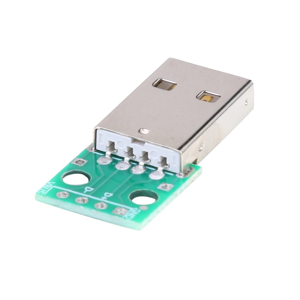TYPE-A USB Male to DIP 2.54mm PCB Board Power Supply Adapter Control Module