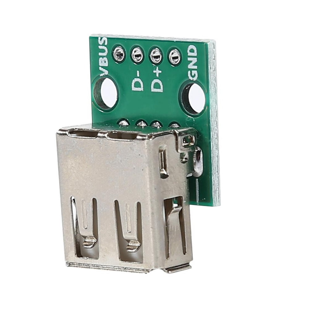 Usb 2.0 Female Socket To Dip 4pin 2.54mm Adapter