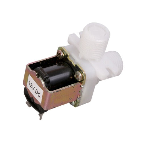 Plastic Angled Solenoid - 12V DC - 1/2inch