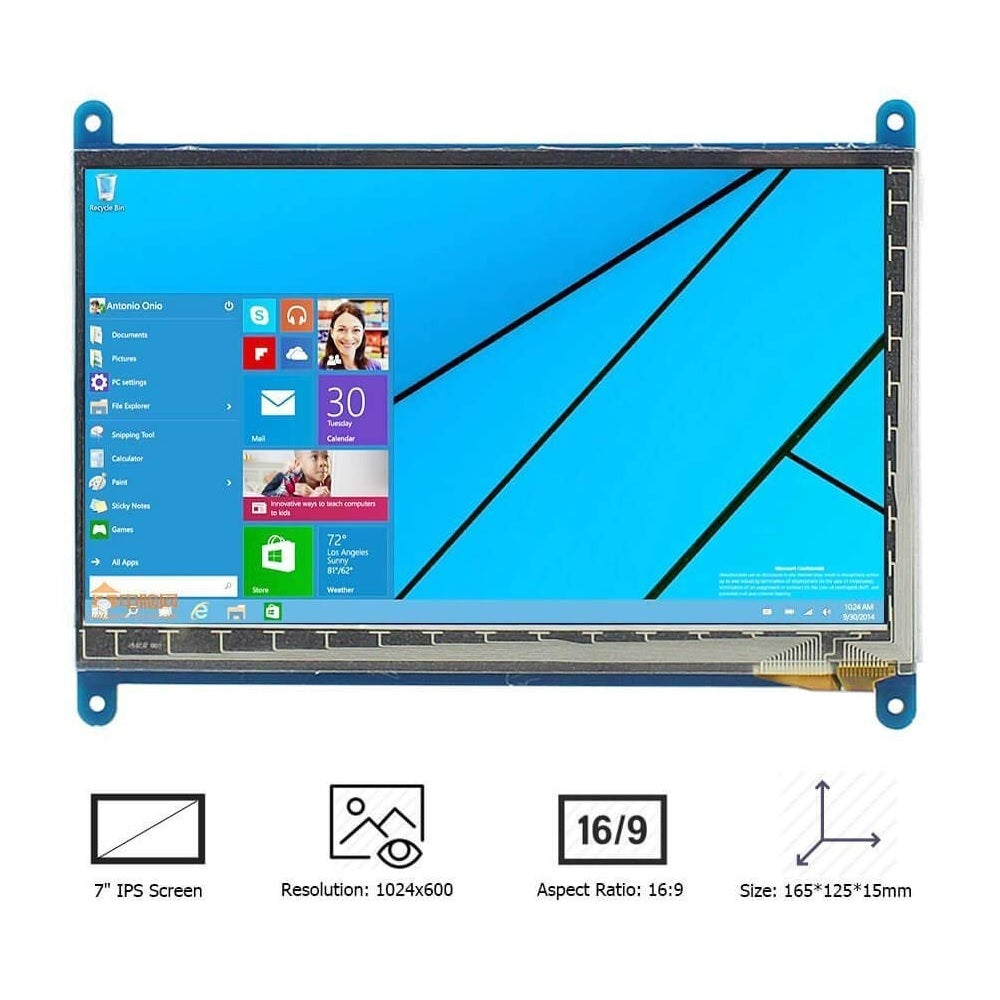 Raspberry Pi 7inch TFT Capacitive Touch Screen LCD(C) HDMI Interface Display