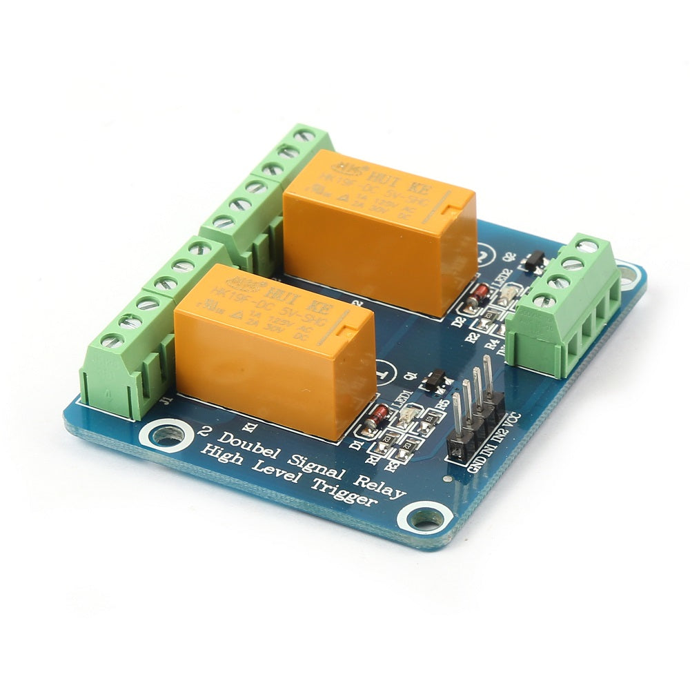 2 X 5V DC High Level Trigger Relay Module