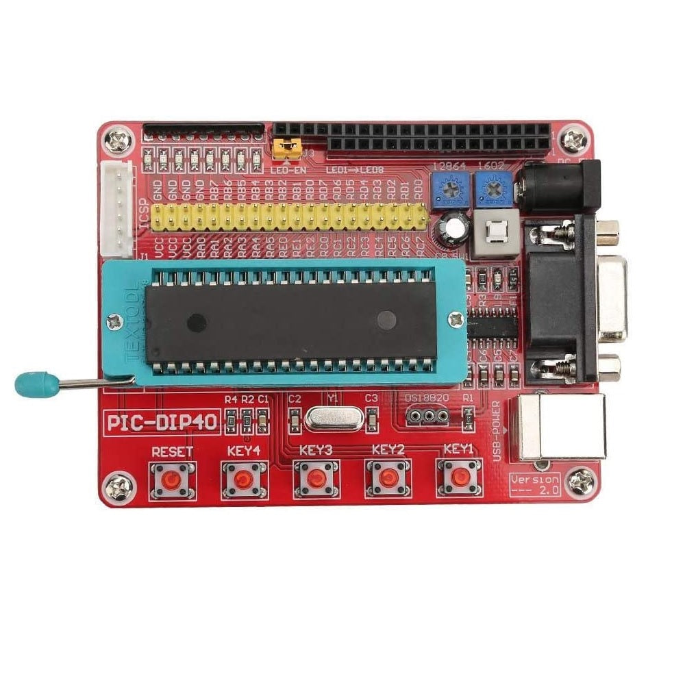 PIC16F877A PIC Development Board with Cable