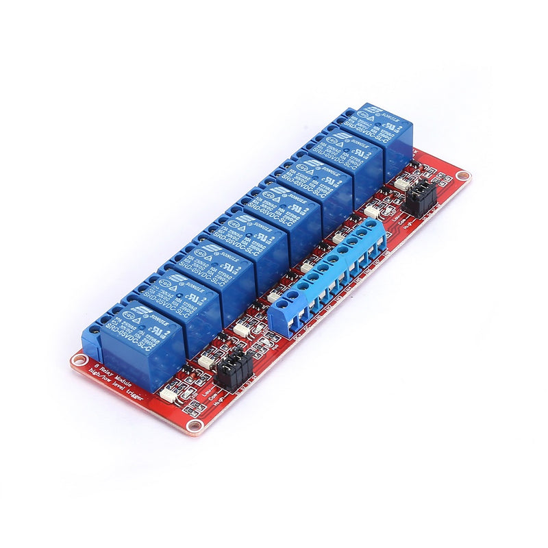 5V 8 Channel Optocoupler Relay Board with High/Low Trigger Power Indicator Module