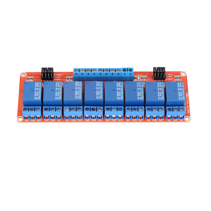 5V 8 Channel Optocoupler Relay Board with High/Low Trigger Power Indicator Module