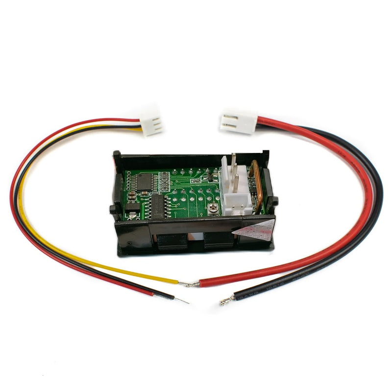 Dual Led 0.28 ” Display for DC 0-30V Voltage and Current Test Digital Instrument, Digital Meter Panel Amplifier Red Blue 10A