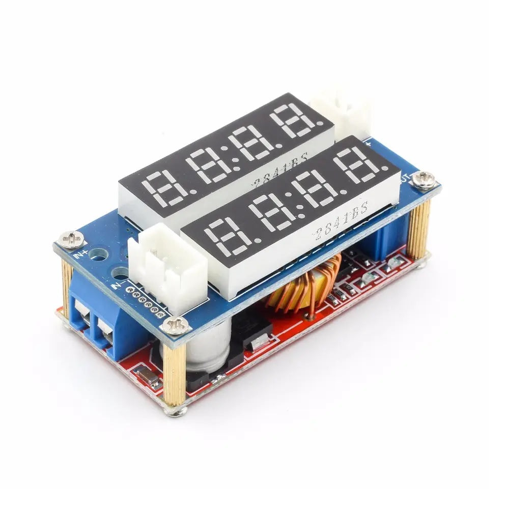 XL4015 5A Variable Voltage & Current CC/CV Step Down Power Module with Dual LED Display