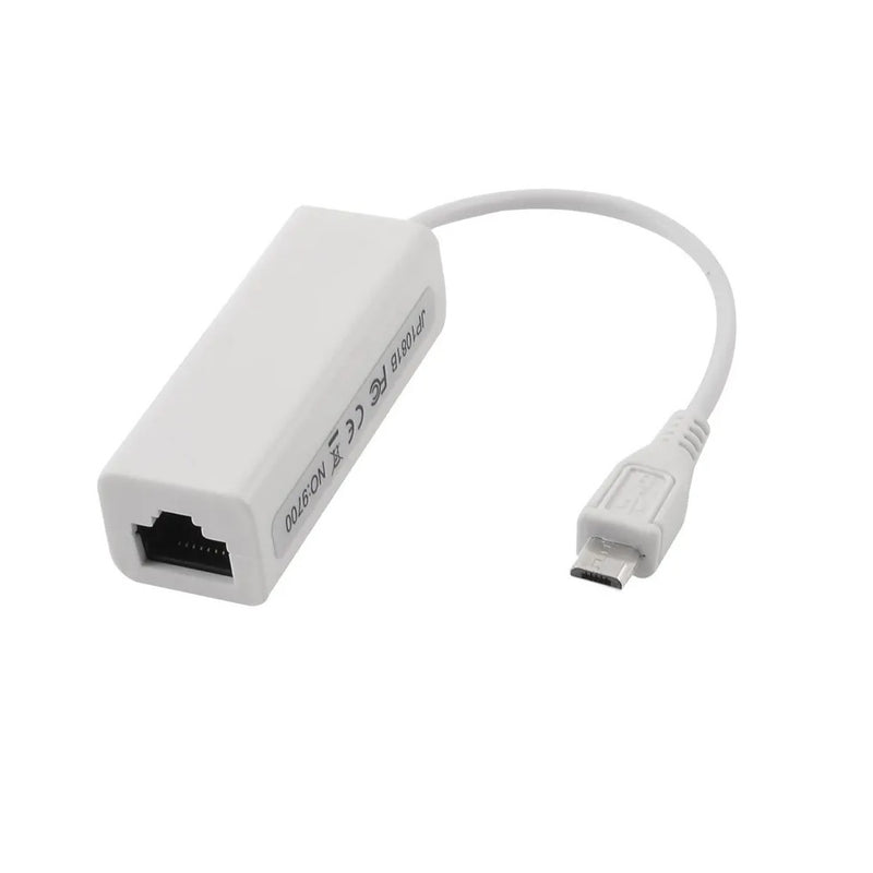 Micro USB 2.0 5 Pin to Ethernet 10/100 m RJ45 Network LAN Adapter Card