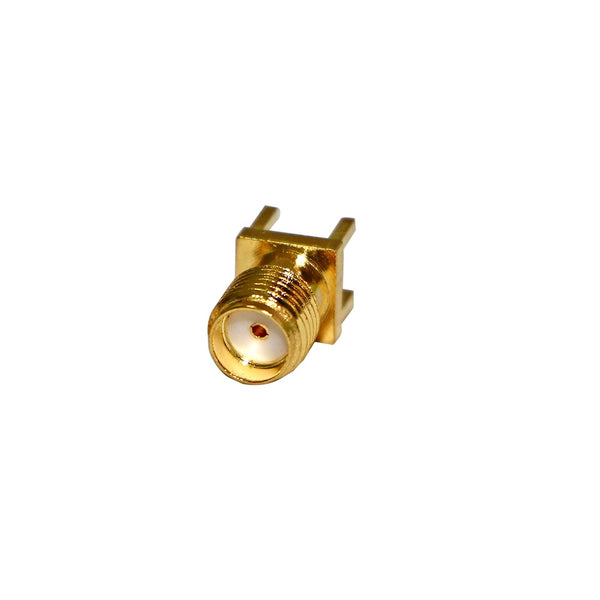 SMA Female Solder Edge PCB Mount Straight RF Connector Plug