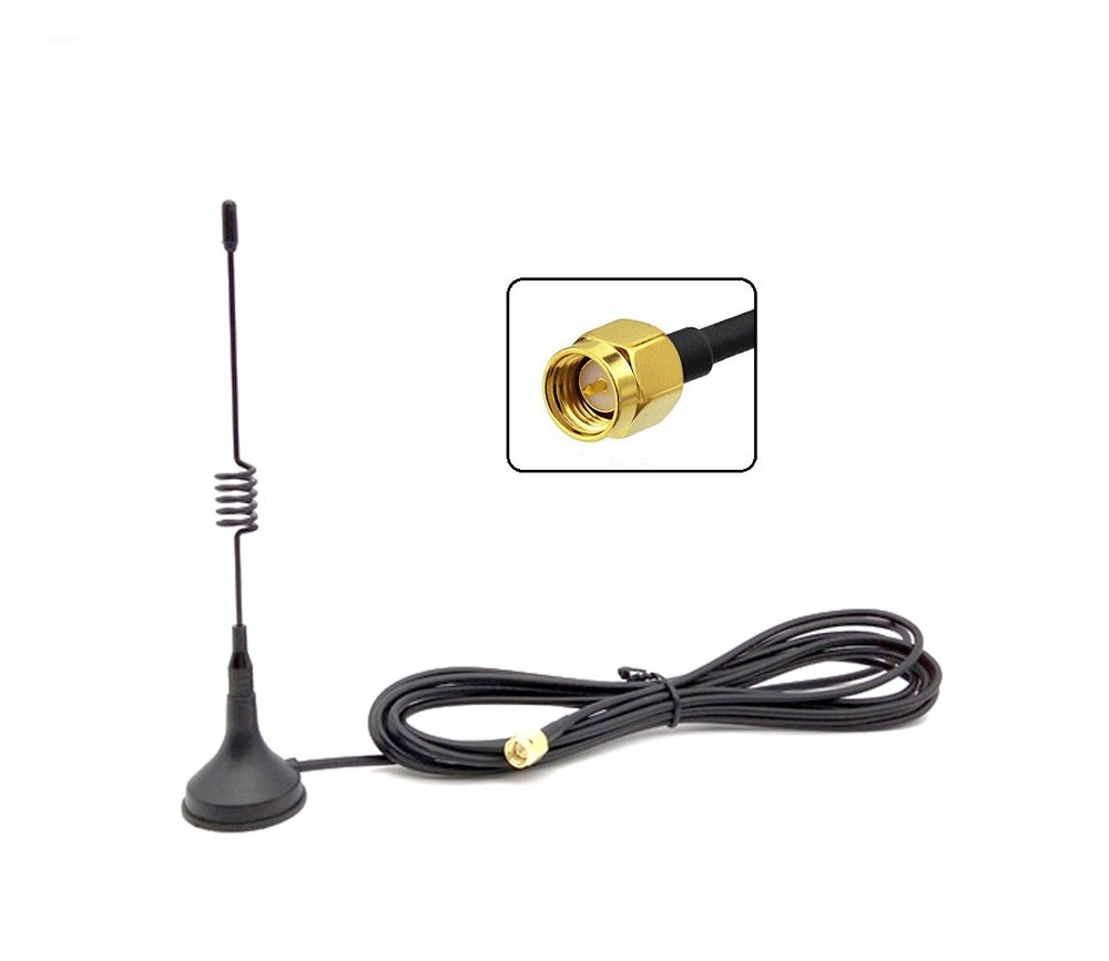 GSM 3dBi Magnetic Spring Antenna 2400 – 2483 MHz 5Meters