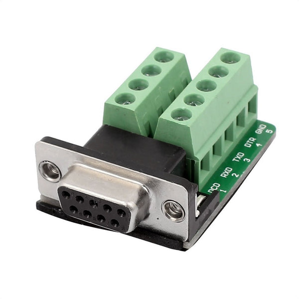 RS232 D-SUB DB9 Female Adapter to Terminal Connector Signal Module