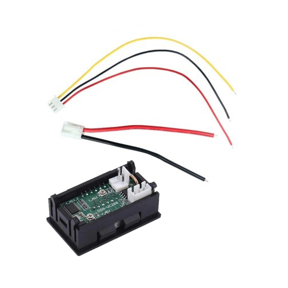 Digital Voltmeter (0-99.9VDC) and Ammeter (0-49.9A) Dual Led Voltage Current Measurement Module