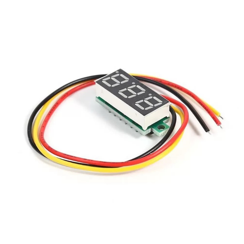 0.28" 0-99.9V Three Wire DC Mini LED Display Voltmeter - Red