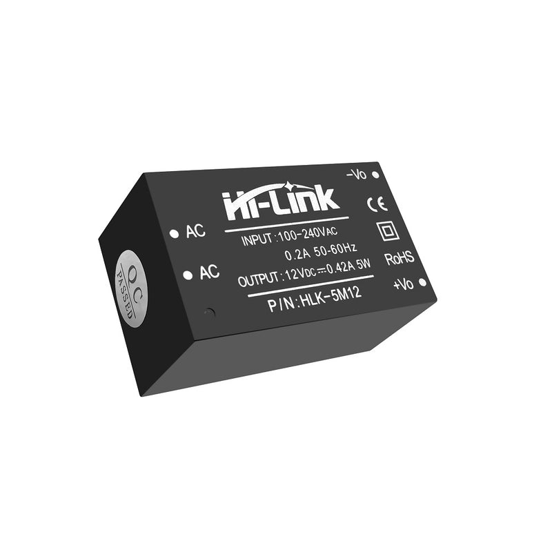 HLK-5M12 Hi-Link Original Single Output AC/DC 220V 12V 5W Power Supply Module