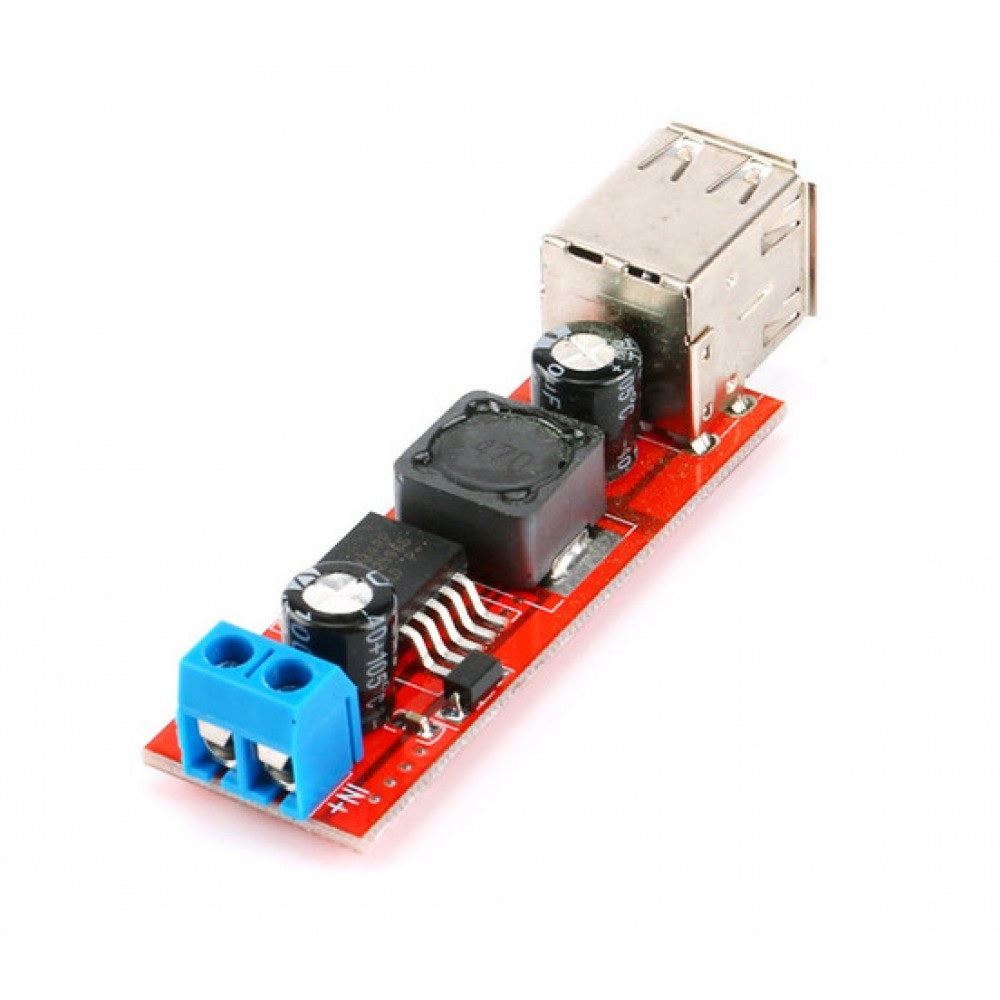 Dual USB Output 9V / 12V / 24V / 36V Car Charger Switch 5V 3A DC-DC Power Supply Buck Regulator Module