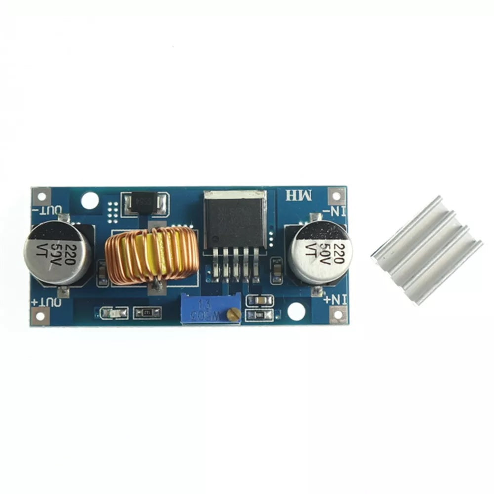 XL4015 5A DC-DC Step Down Adjustable Power Supply Buck Module LED with Heatsink