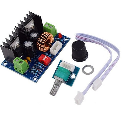 XL4016 Adjustable Step-down 8A DC-DC Converter Module with External Potentiometer