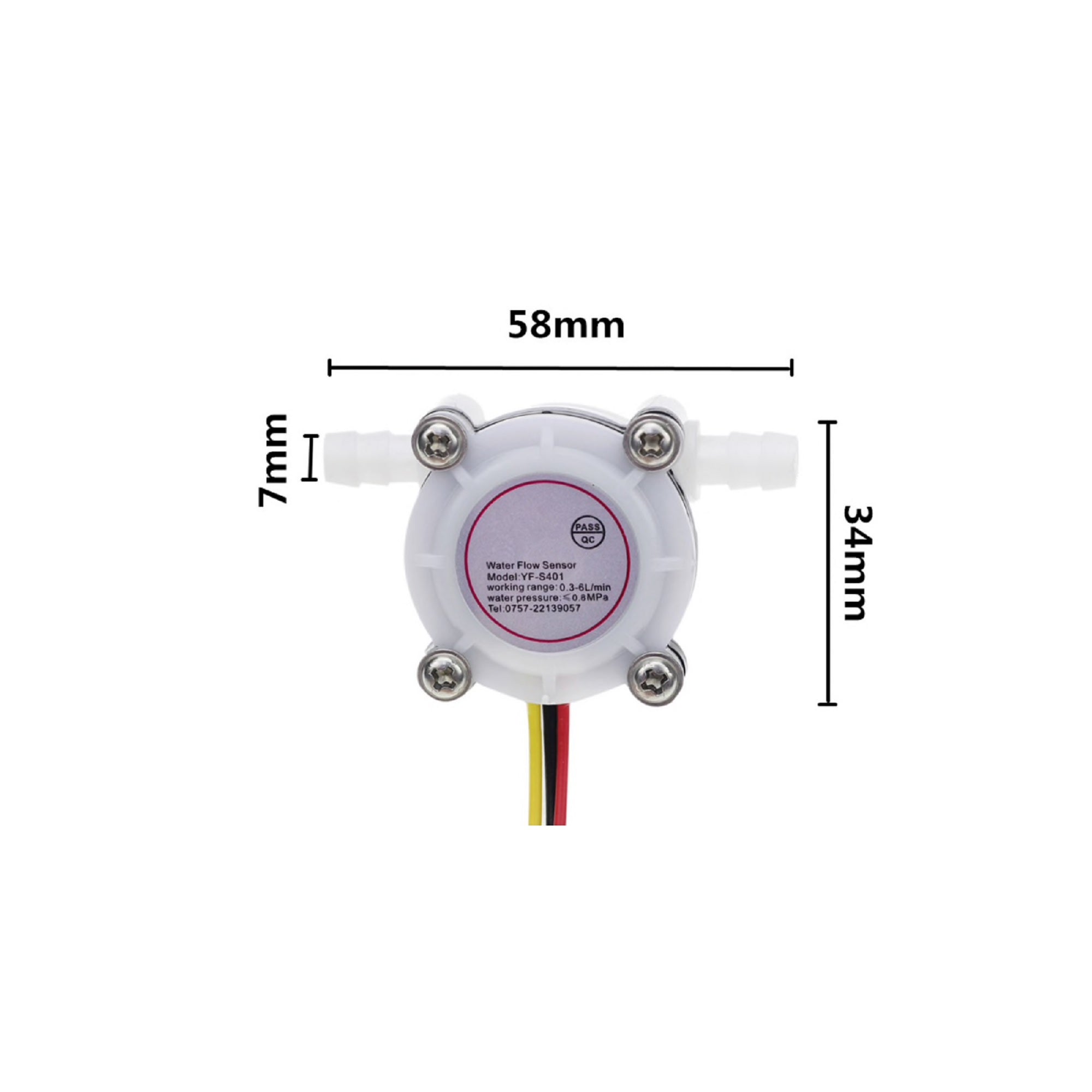 YF-S401 - 1/8 inch Water Flow Sensor