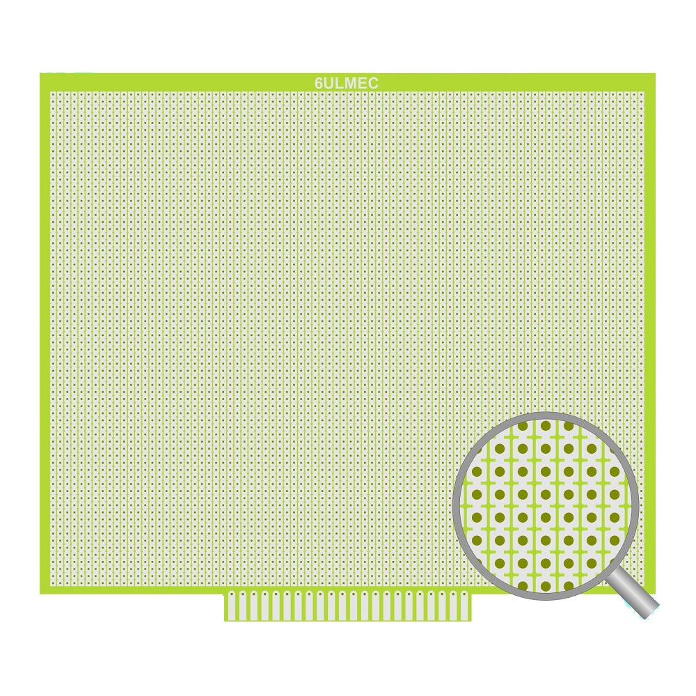 6ULMEC Single Sided Glass PCB (220x200)mm