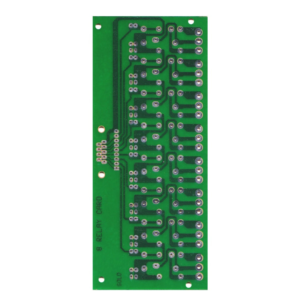 8 Relay Single Sided Phenolic PCB (152x65)mm